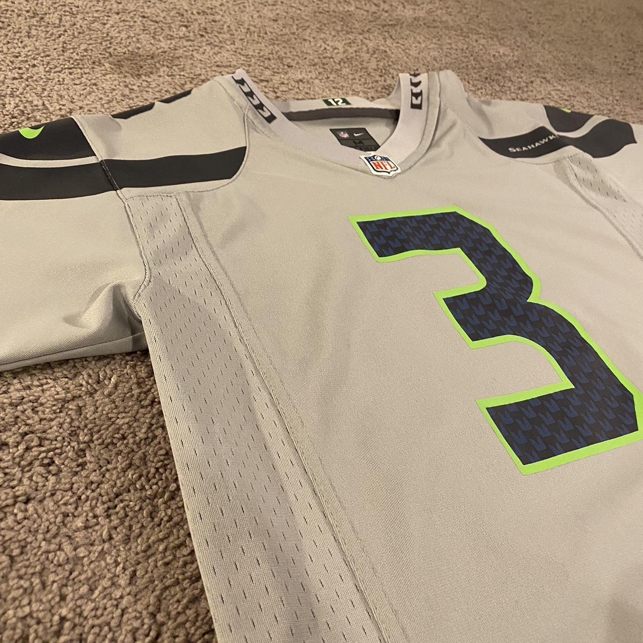 Nike NFL Seattle Seahawks Russell Wilson Neon Green - Depop