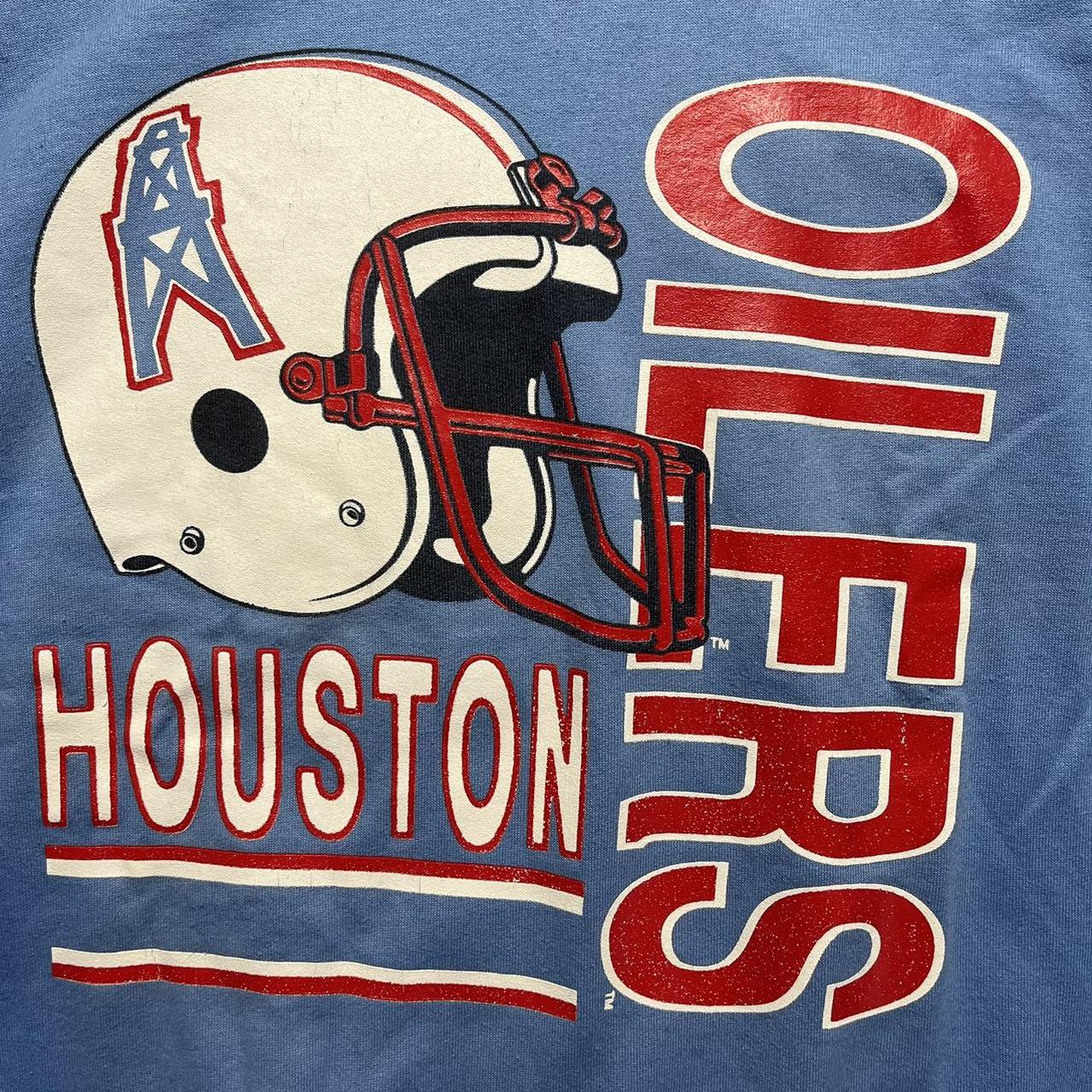 Vintage Houston Oilers Logo Athletic Sharktooth - Depop