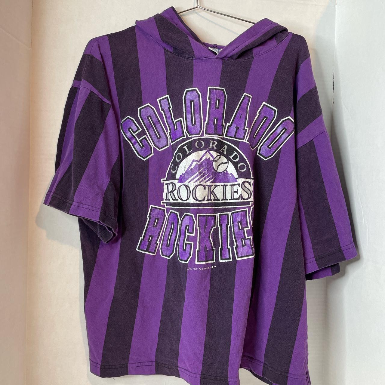 vintage 1993 Logo 7 Colorado Rockies tee. ⚾️ size - Depop