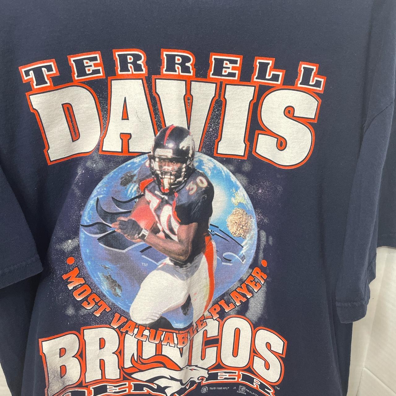 Vintage 90's Denver Broncos Terrell Davis jersey 30 - Depop