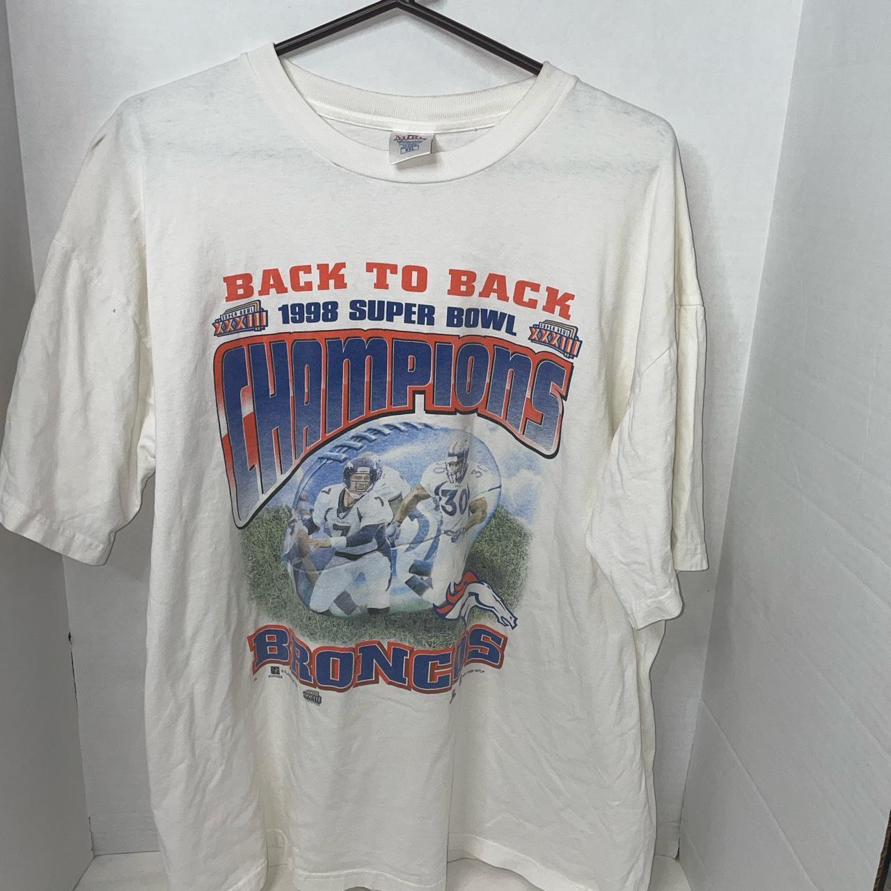 Vintage 1998 Denver Broncos back to back Super Bowl - Depop