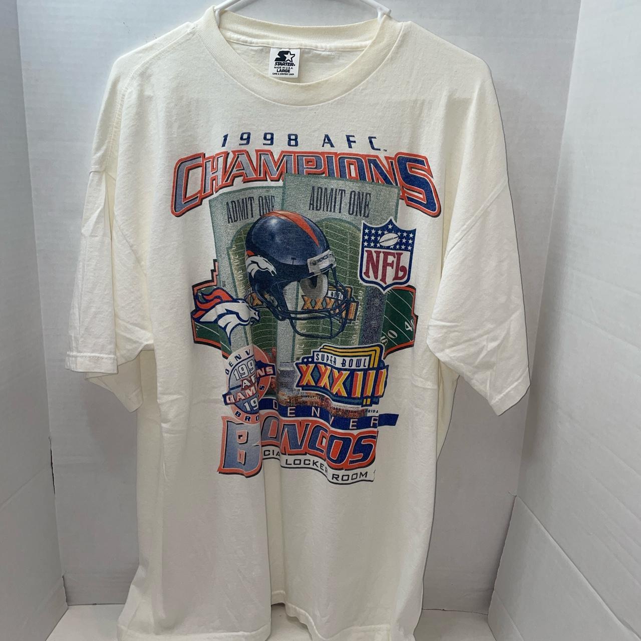 Vintage 1998 AFC champions Denver broncos T-shirt on... - Depop