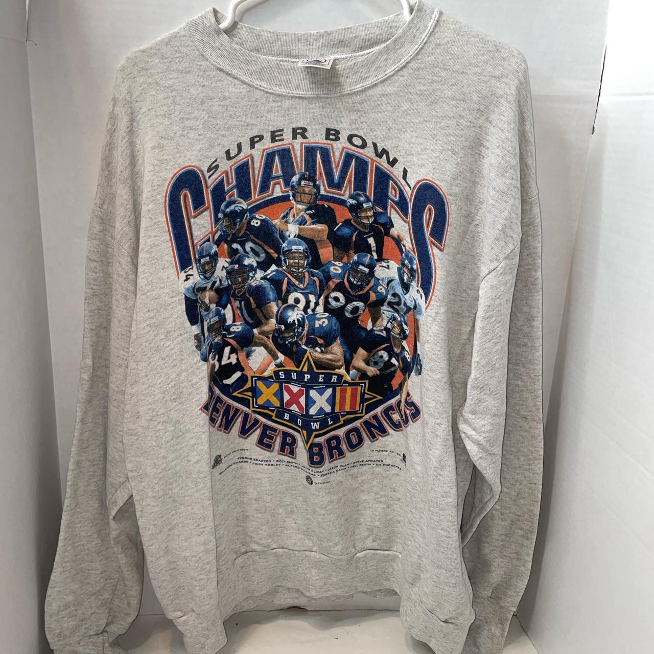 Vintage 90s Denver broncos nfl logo 7 graphic print - Depop