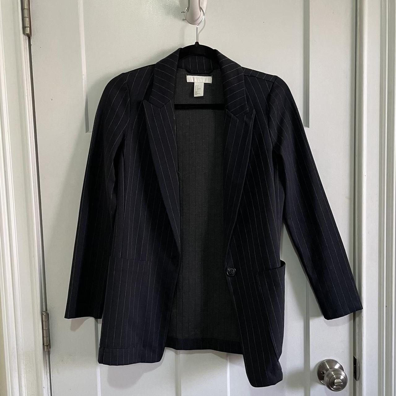 H&M Women's Navy Jacket | Depop