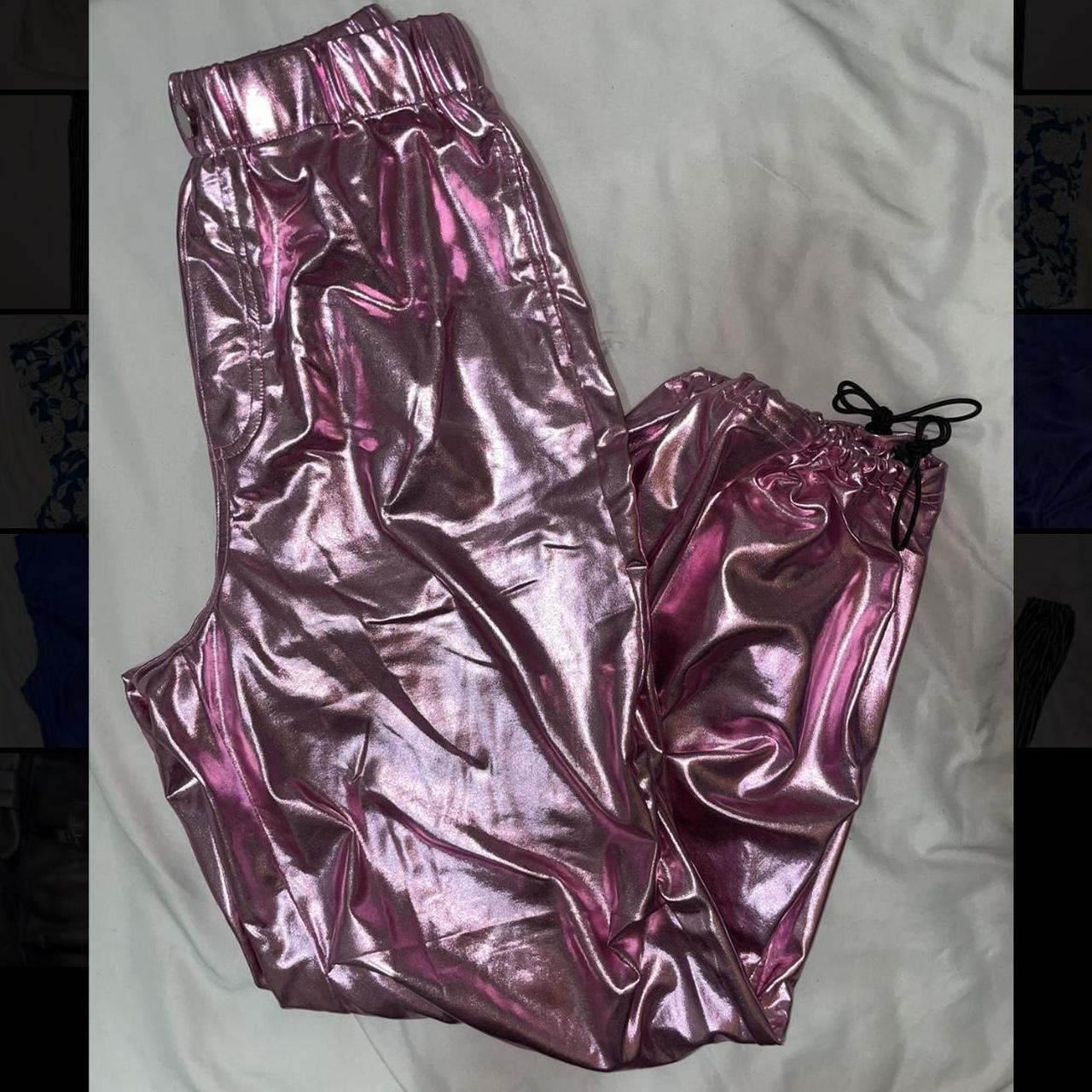 Pink best sale metallic joggers