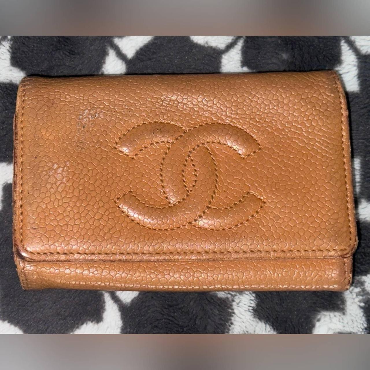 CHANEL Caviar Quilted Classic 4 Key Holder Wallet Black 1159121