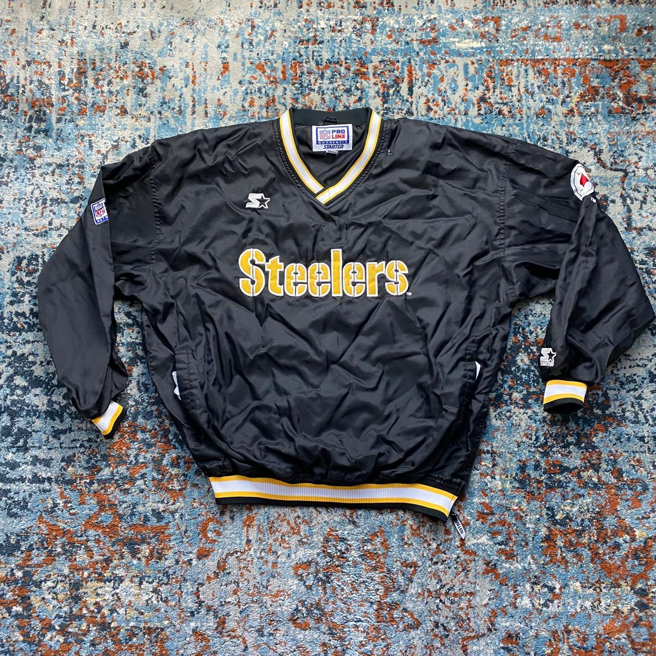 NFL Pittsburgh Steelers 90's Nylon Vintage Mens Pro Line Starter