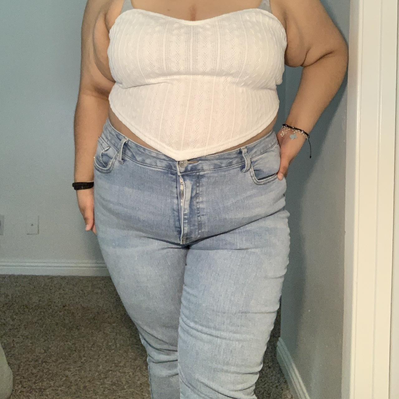 White Tube Top from Shein ~ 3XL fits a bit loose,... - Depop