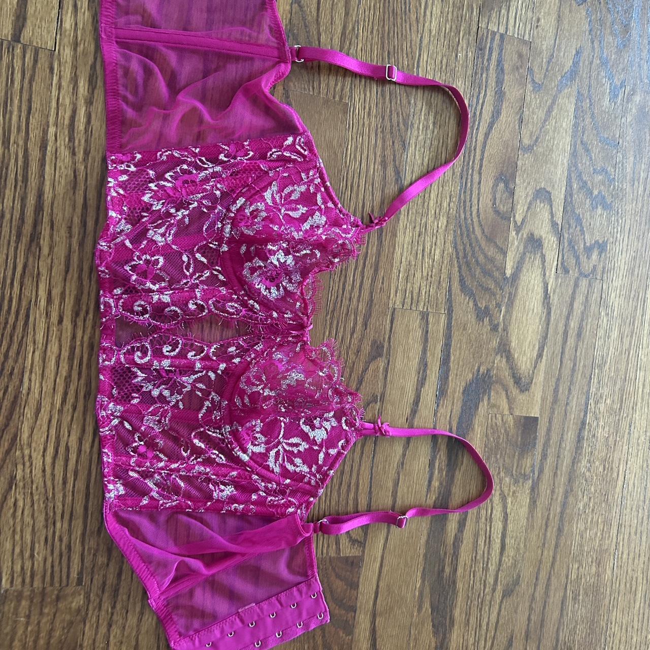 Victorias Secret Waist Cincher Panties Bikini Purple - Depop