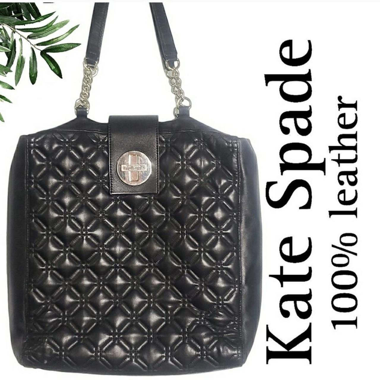🌼 Black Kate Spade Quilted Nylon Shoulder Bag Purse | Purses and bags,  Shoulder bag, Leather zipper