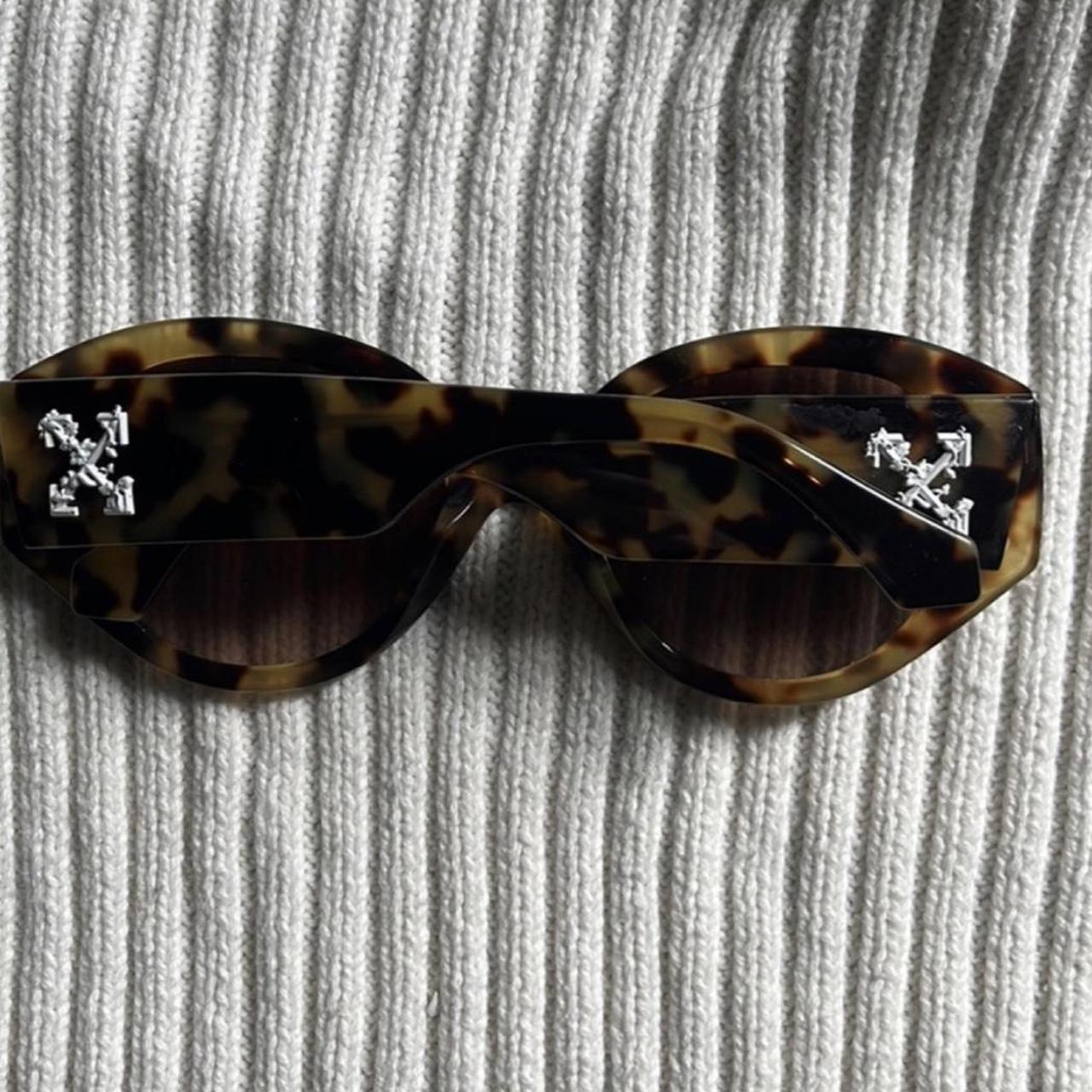Off-White Women's Brown Sunglasses