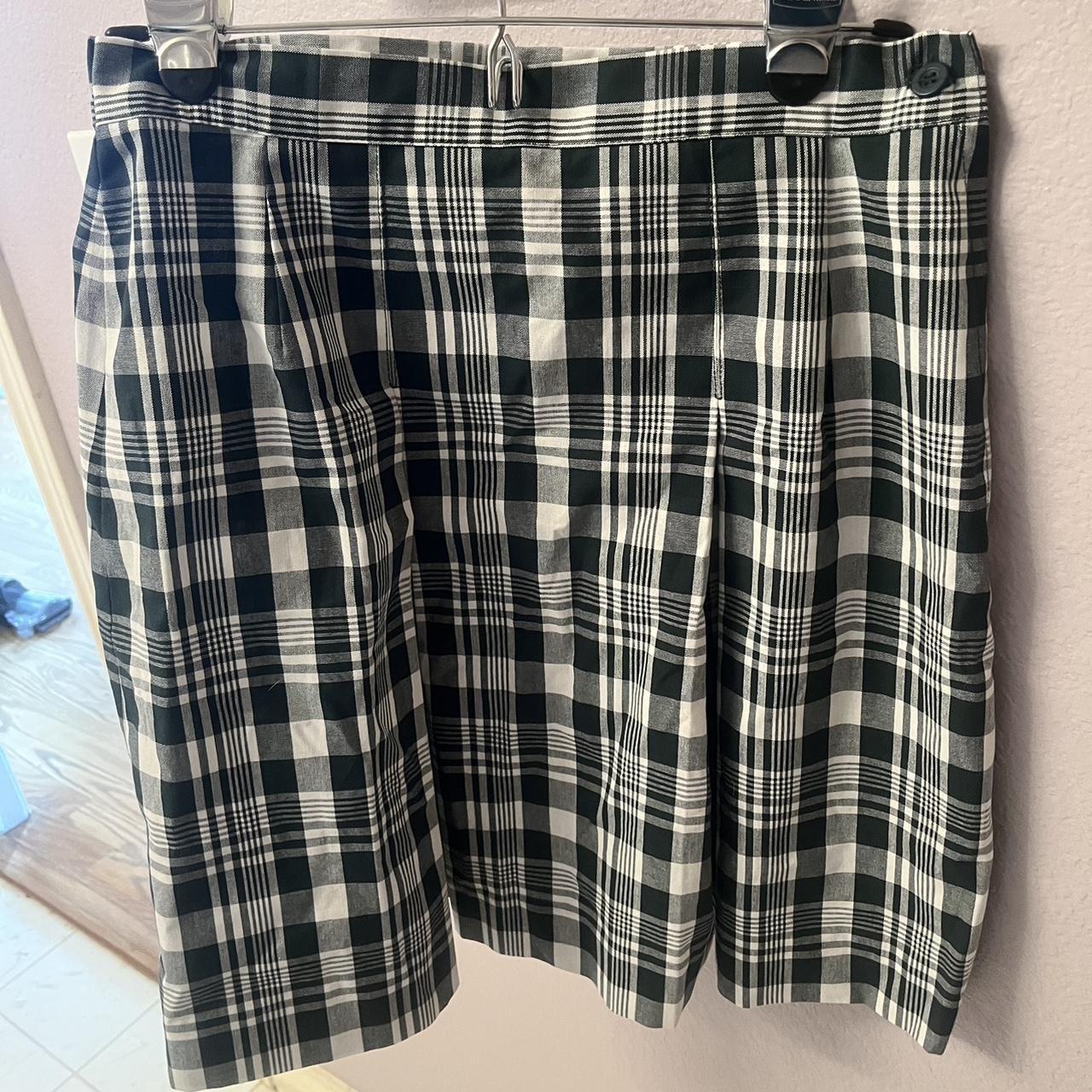 Plaid pleated skirt. Forest green. Great condition.... - Depop