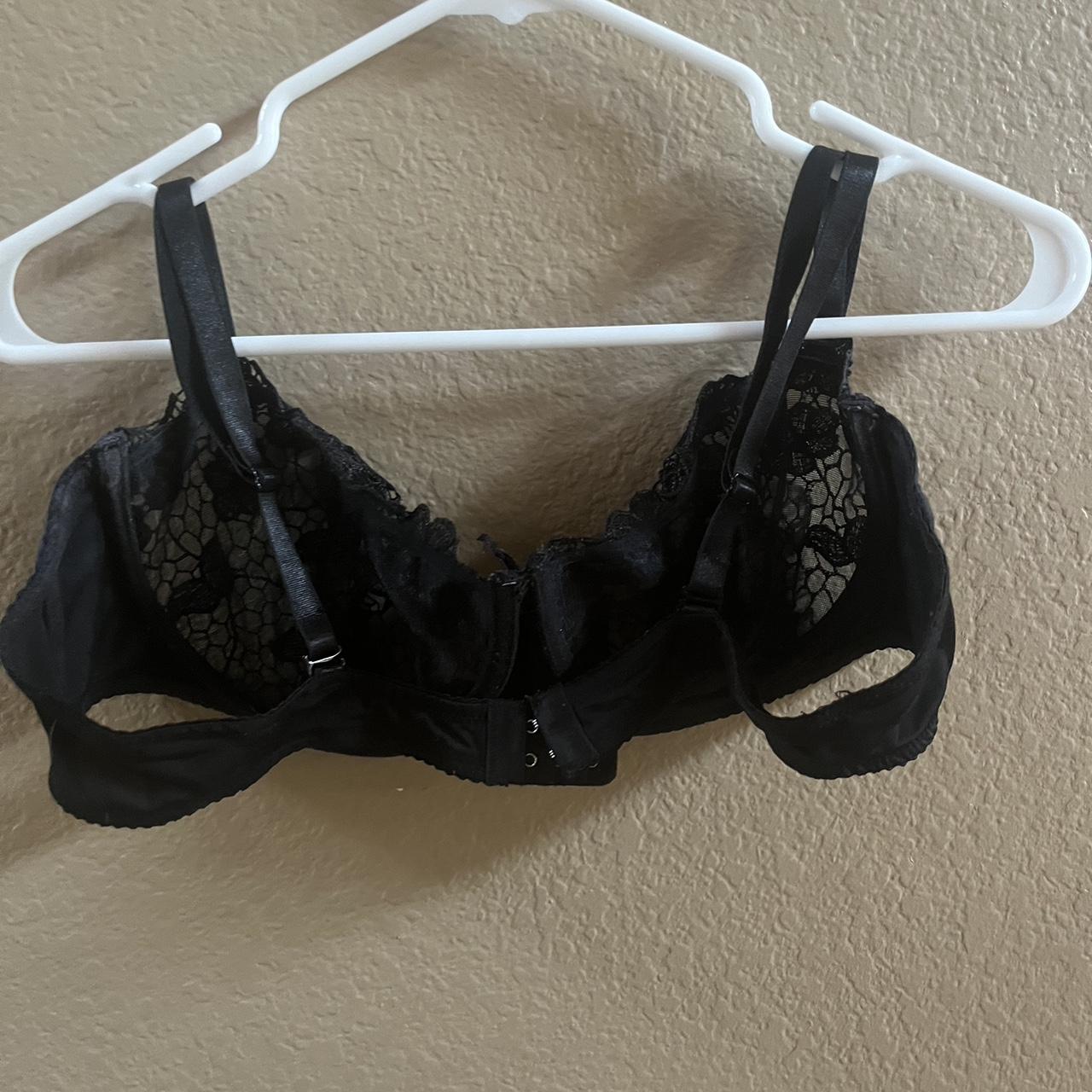 Beautiful black lacy bra! Size 44B, I think it would... - Depop