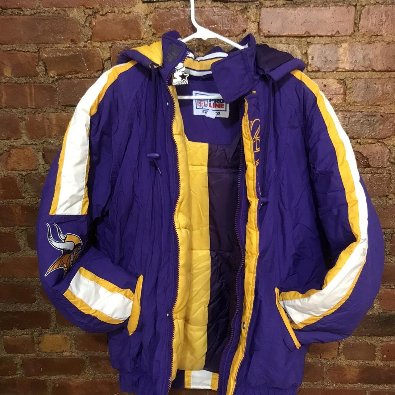 VTG STARTER PRO LINE MINNESOTA VIKINGS FULL ZIPP WITH HOOD WINTER