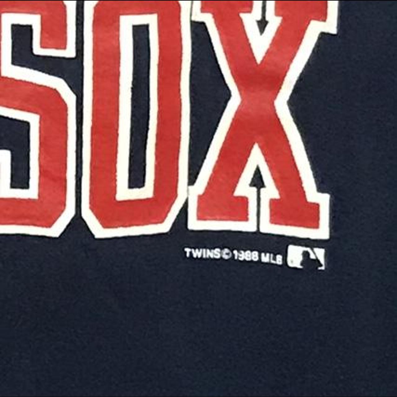 VTG 1988 SINGLE STITCH MLB RED SOX GRAPHIC TEE 1988 - Depop