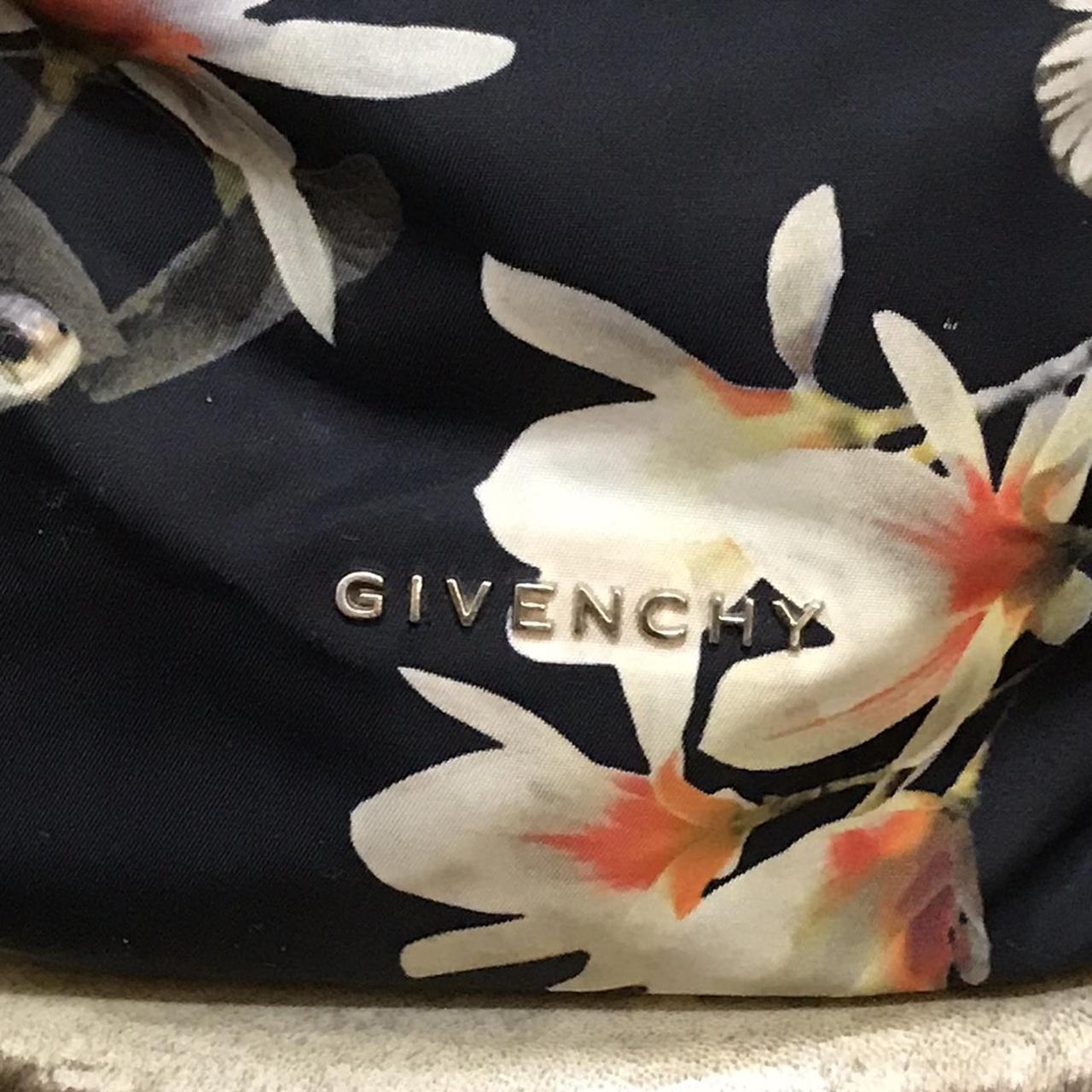 GIVENCHY Floral & Butterfly Print Black Nylon Backpack rt $1, 320