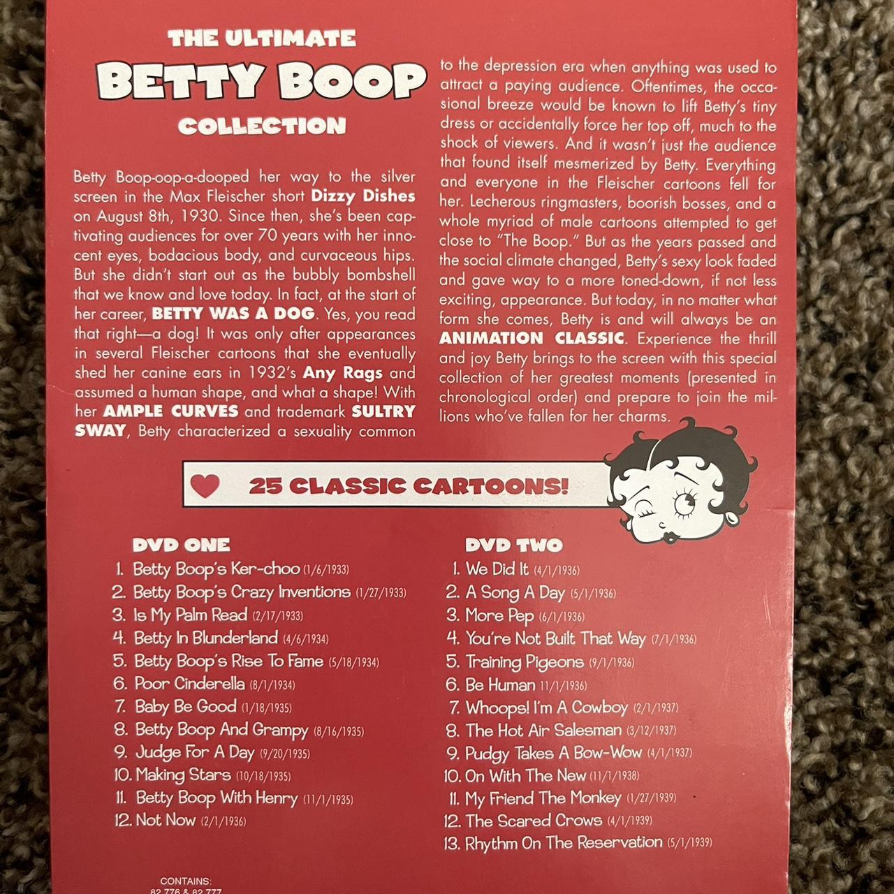 Betty Boop 2 DVD classic cartoon set One disc is... - Depop