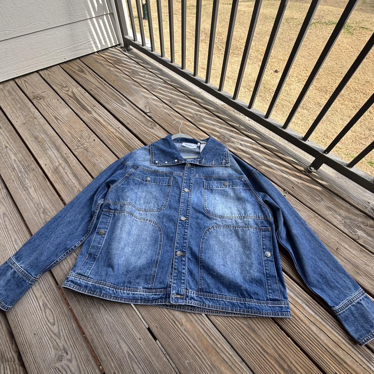 telfar blue denim jacket denimjacket