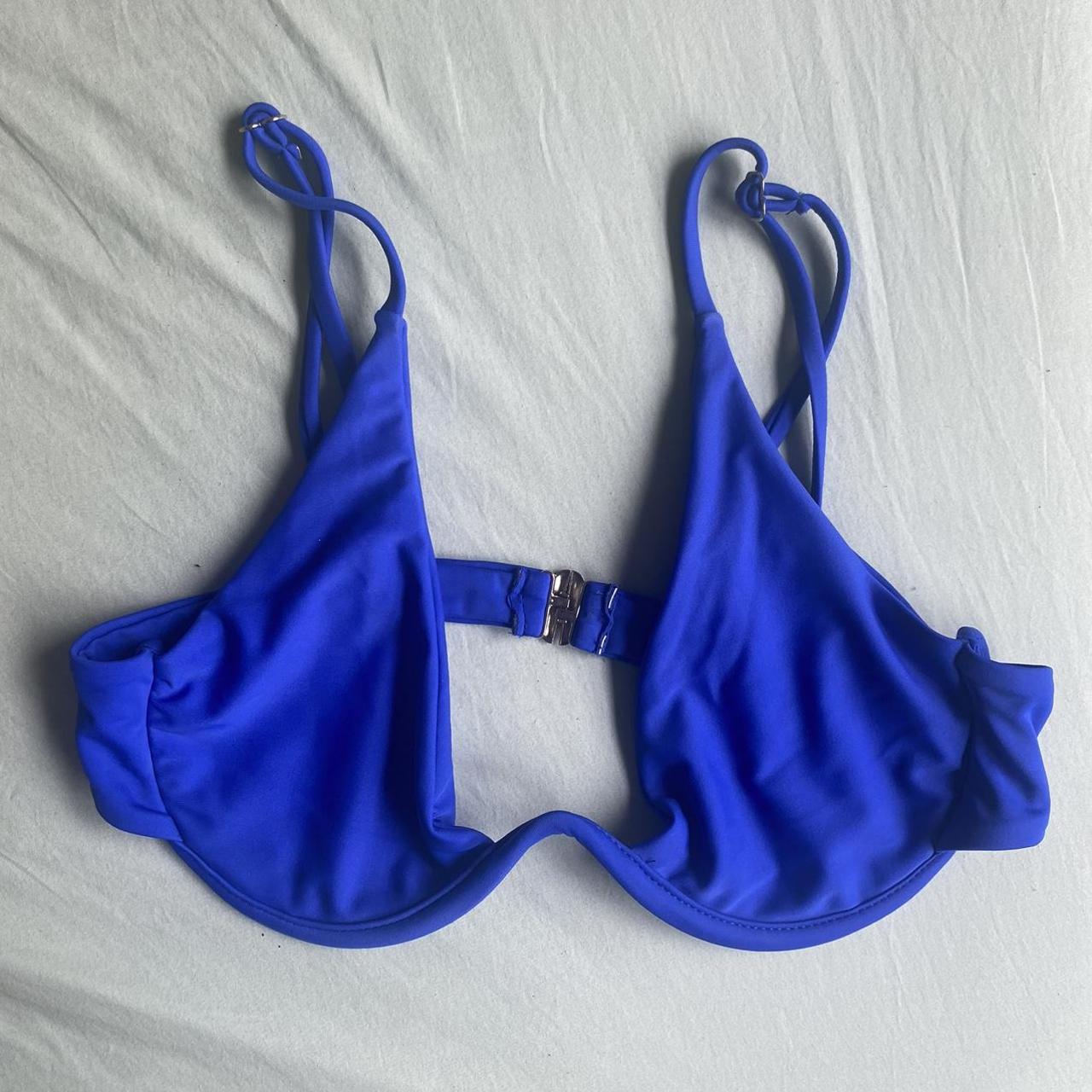 Royal blue bikini top Brand new never worn pads were... - Depop