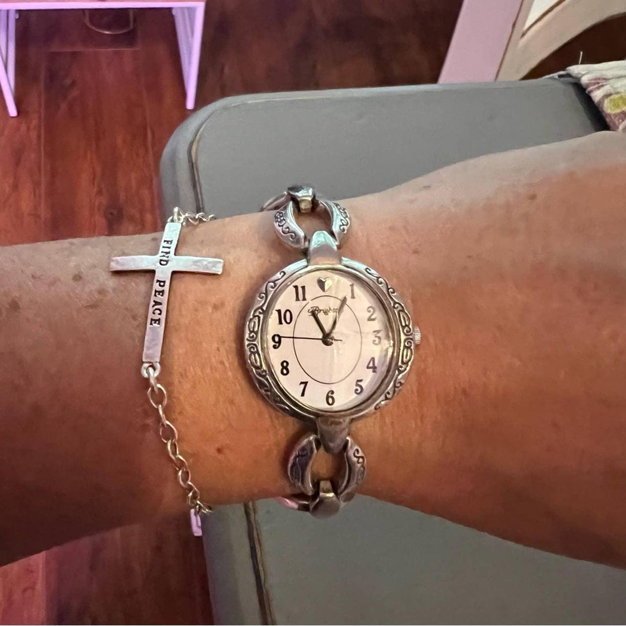 Brighton Alta Silver Tone Watch Preowned. Needs new Depop