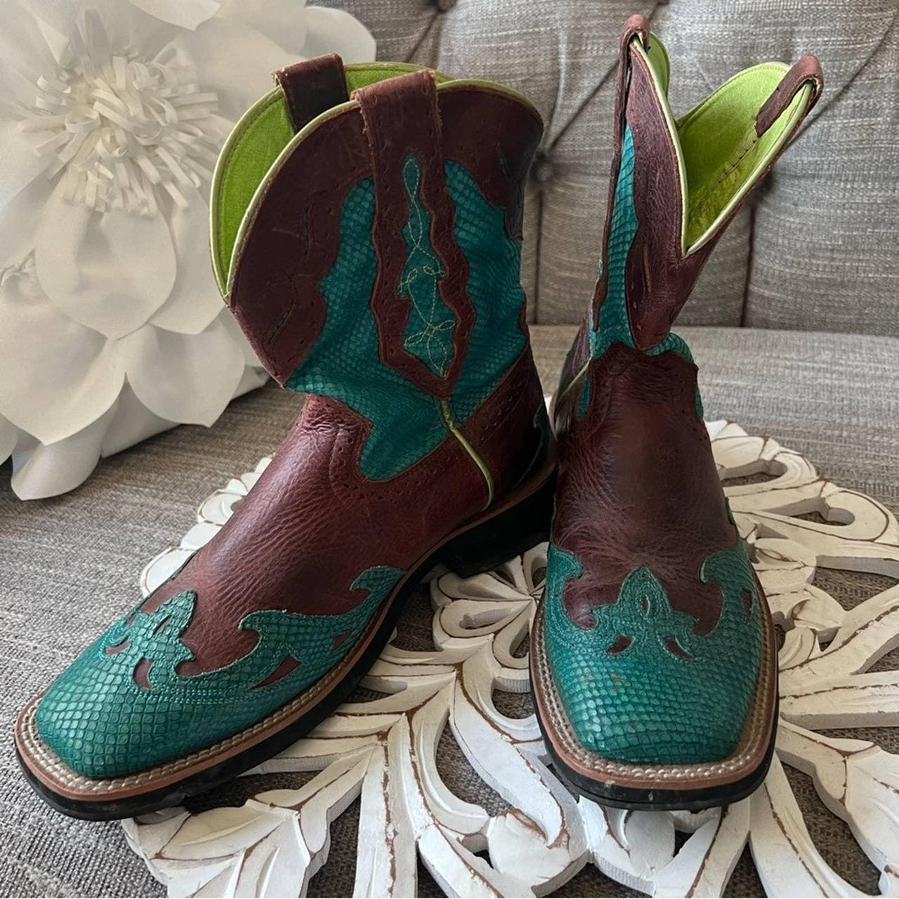 Mens turquoise cowboy on sale boots