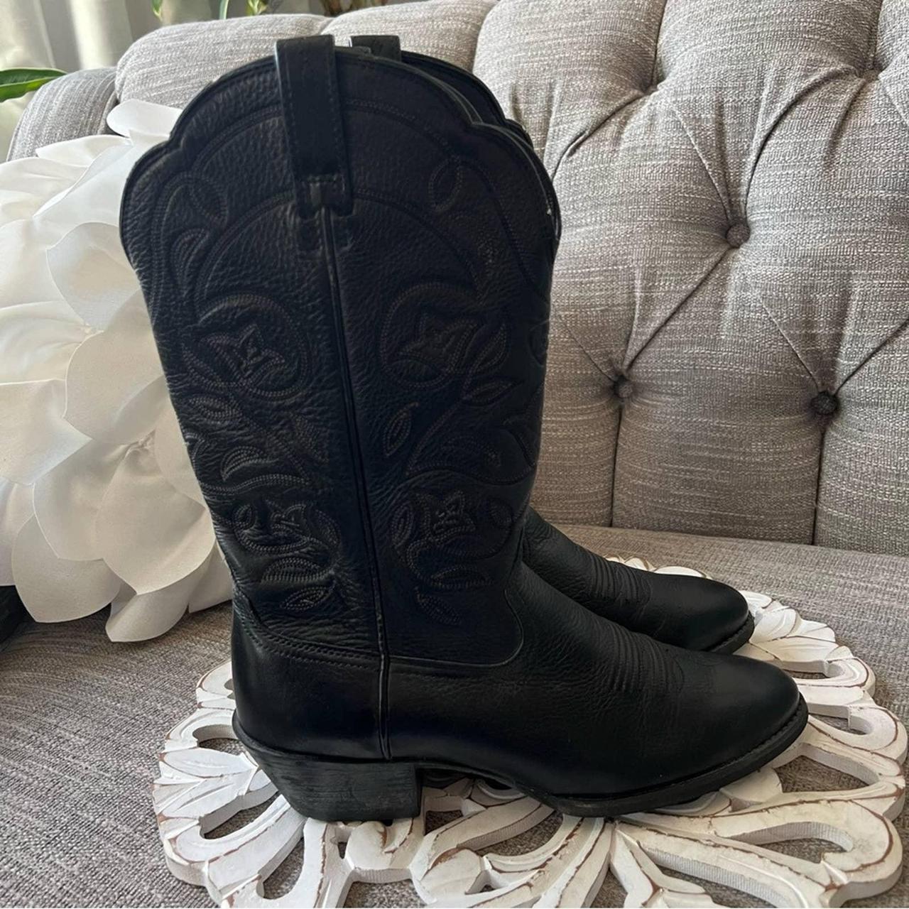 Ariat women's black cowboy hot sale boots