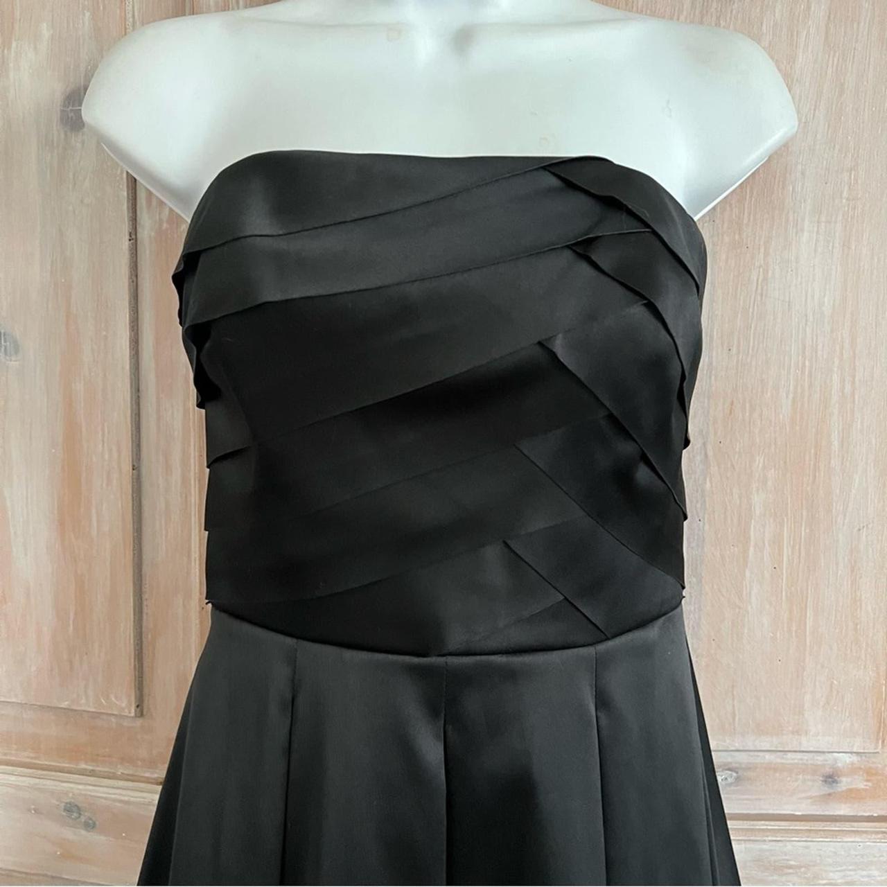 White House Black Market Strapless Black Dress