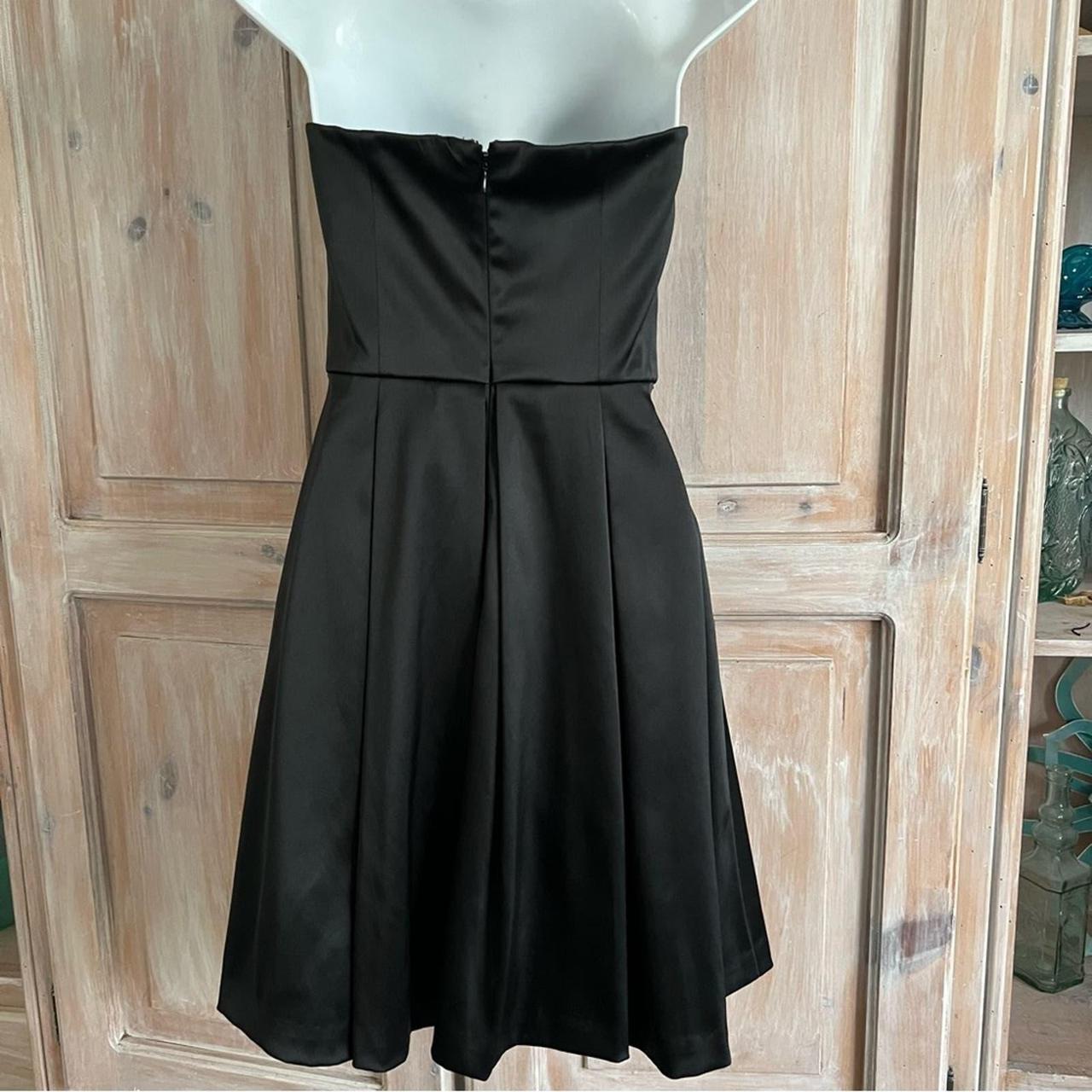 White House Black Market Strapless Black Dress