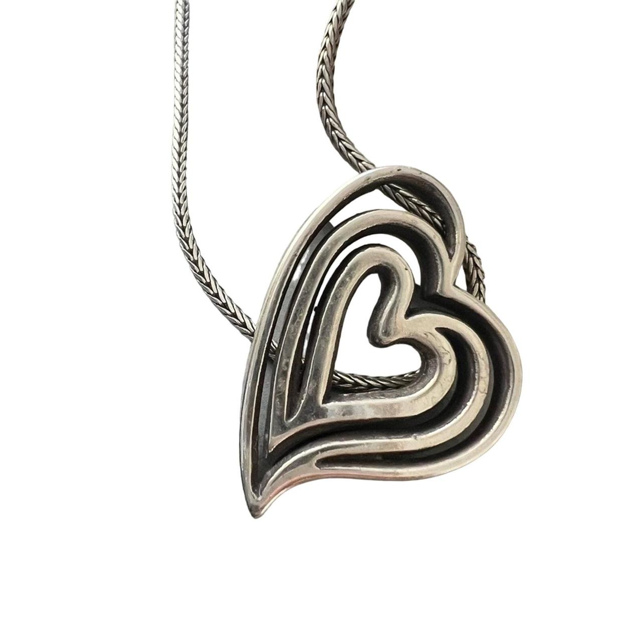 Brighton reversible heart outlet pendant