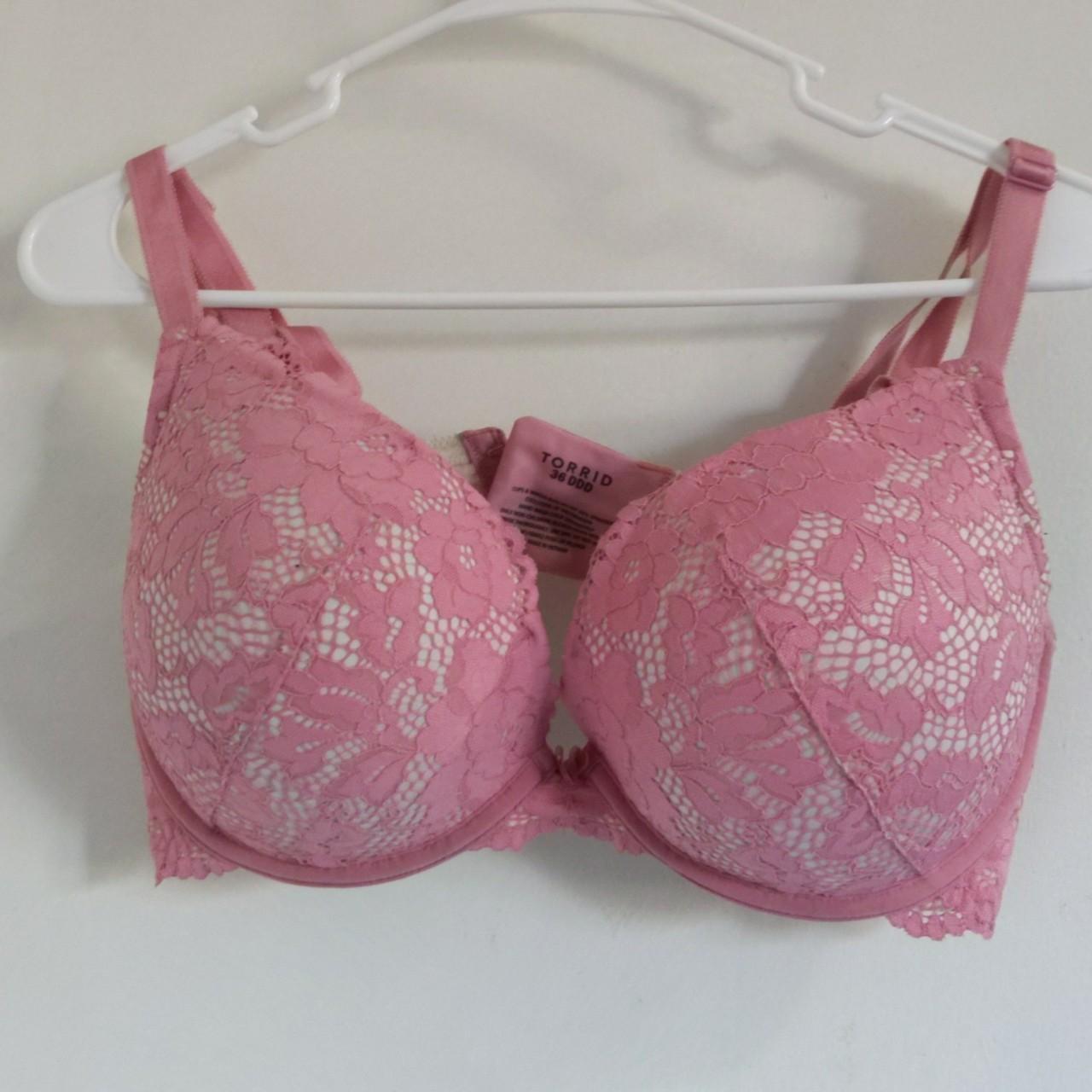 BNWT hot pink lace bra from PINK by victoria's - Depop