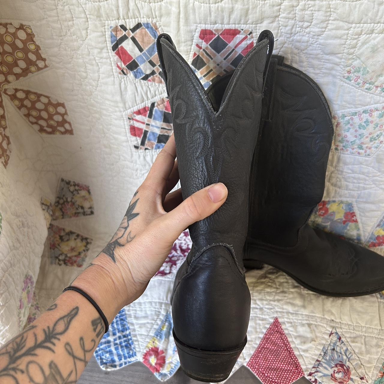 black Laredo cowgirl boots Womens size 7.5 Good... - Depop