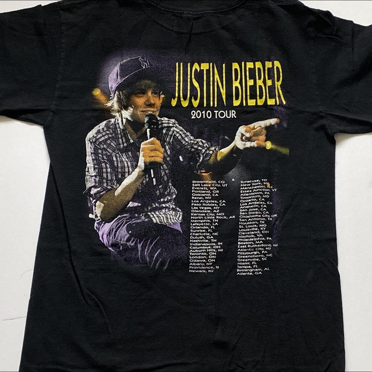 Classic JB Shirt , JUSTIN BIEBER 2010 TOUR T-SHIRT , -...