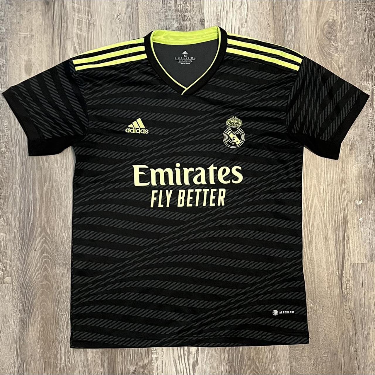 adidas real madrid 2013-14 orange classic third top - Depop