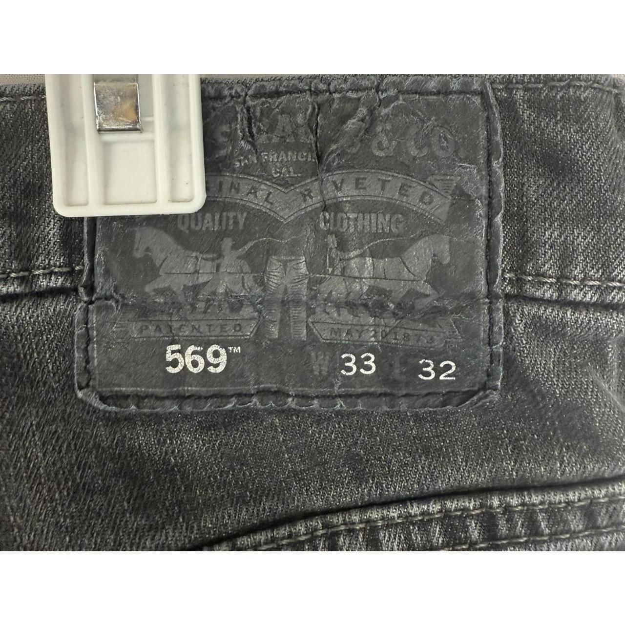 Levi's Men's Jeans - Black - 33" – Vintage Levis … - image 3