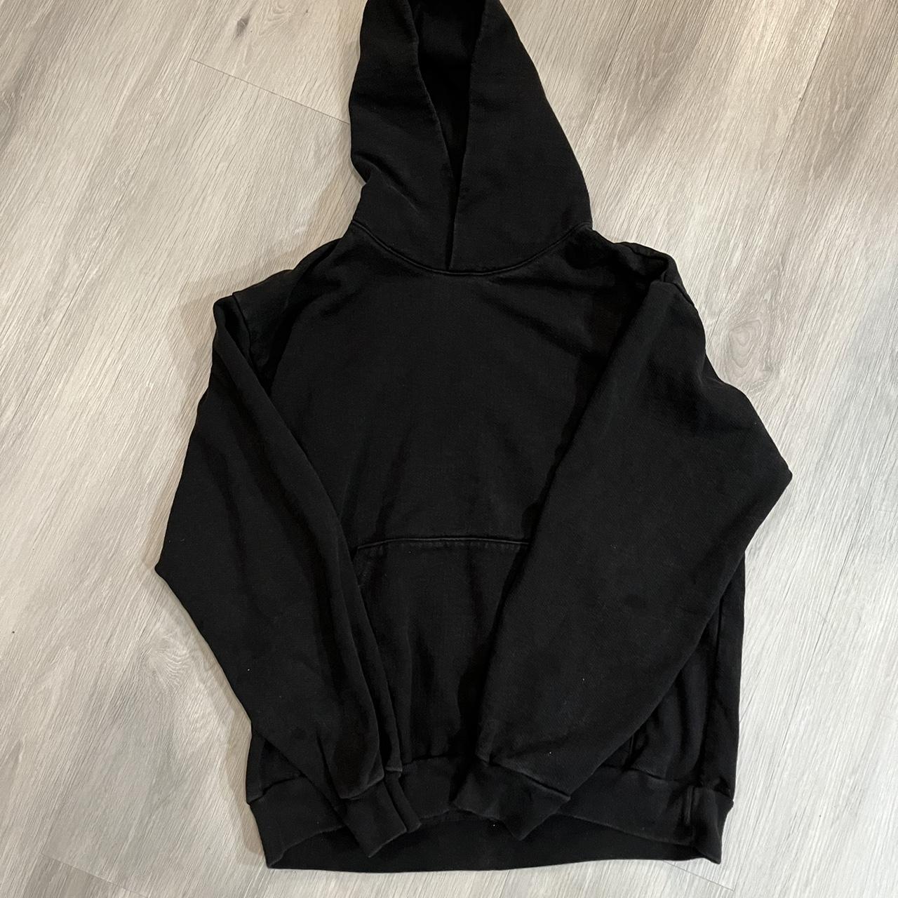 LA apparel hoodie size LARGE stains on sleeve 3rd... Depop