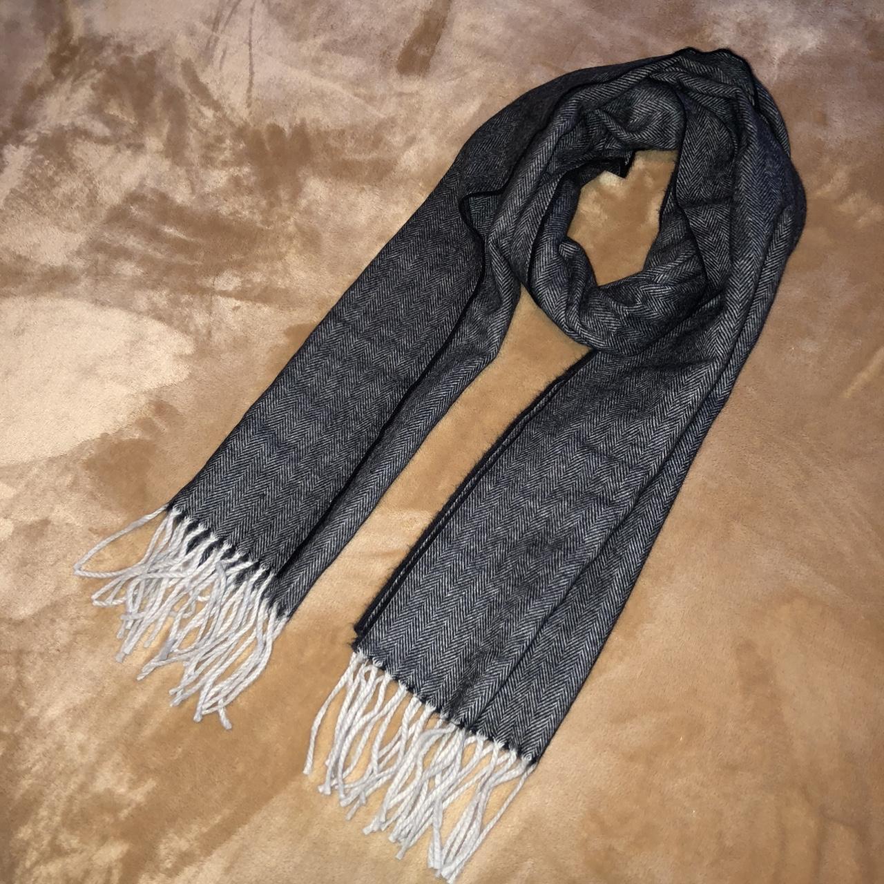 Black & Grey Scarf 🩶 > Nice scarf for winter > Grey... - Depop