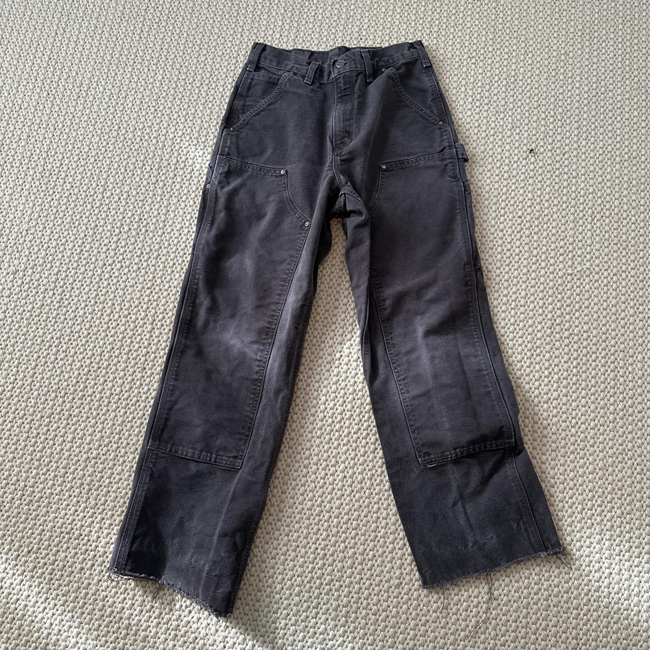 dark brown carhartt pants 28 x 32 - Depop