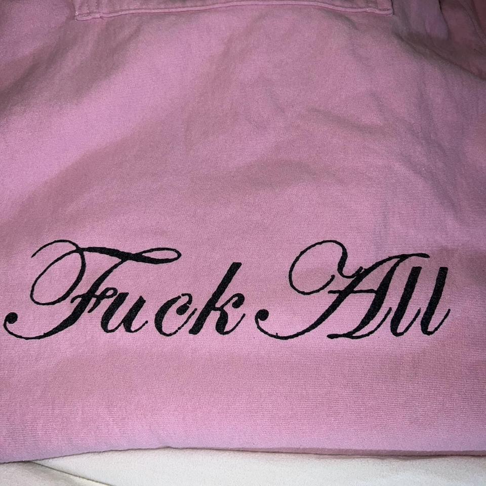 Supreme Jamie Reid Fuck All Hooded Sweatshirt - Pink... - Depop