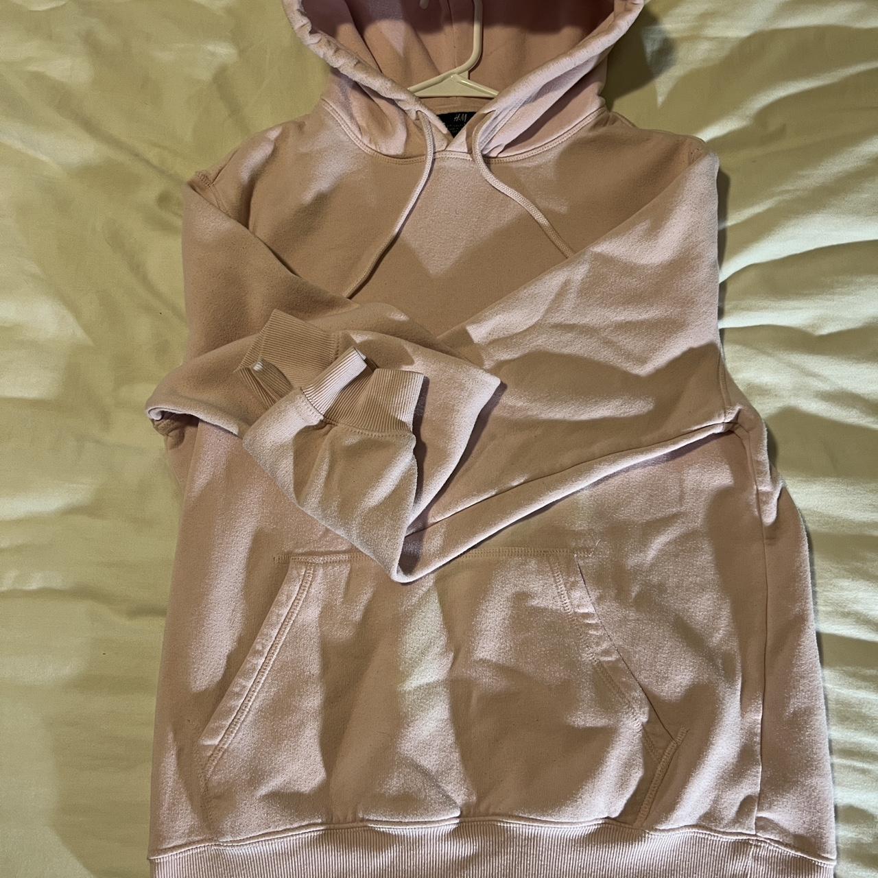 H&M Relaxedfit Hoodie Pink M H&M Plain Pink... Depop