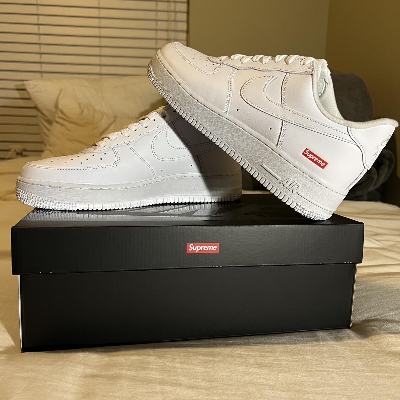 Supreme Men's White Trainers | Depop