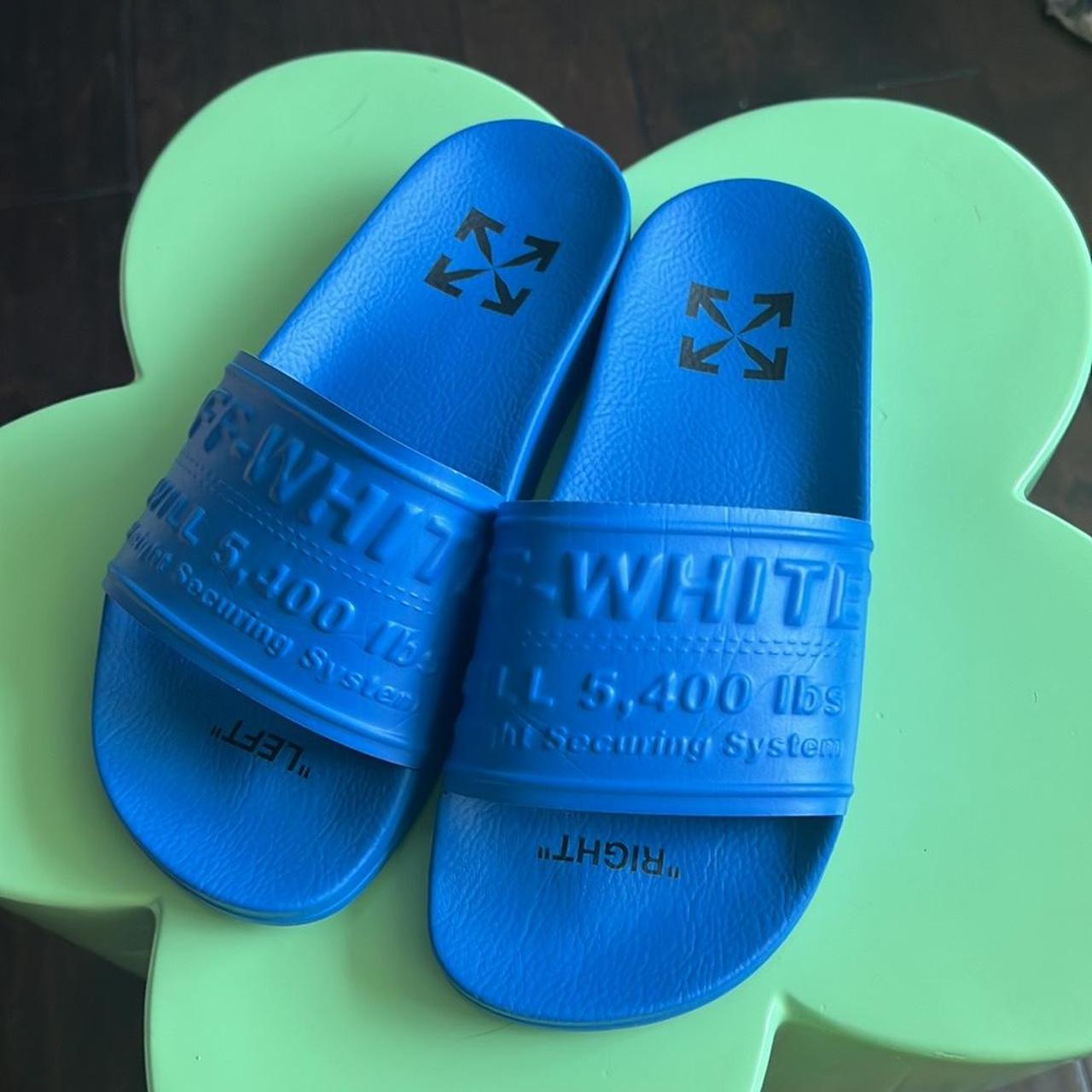 Off-White Women's Blue Slides