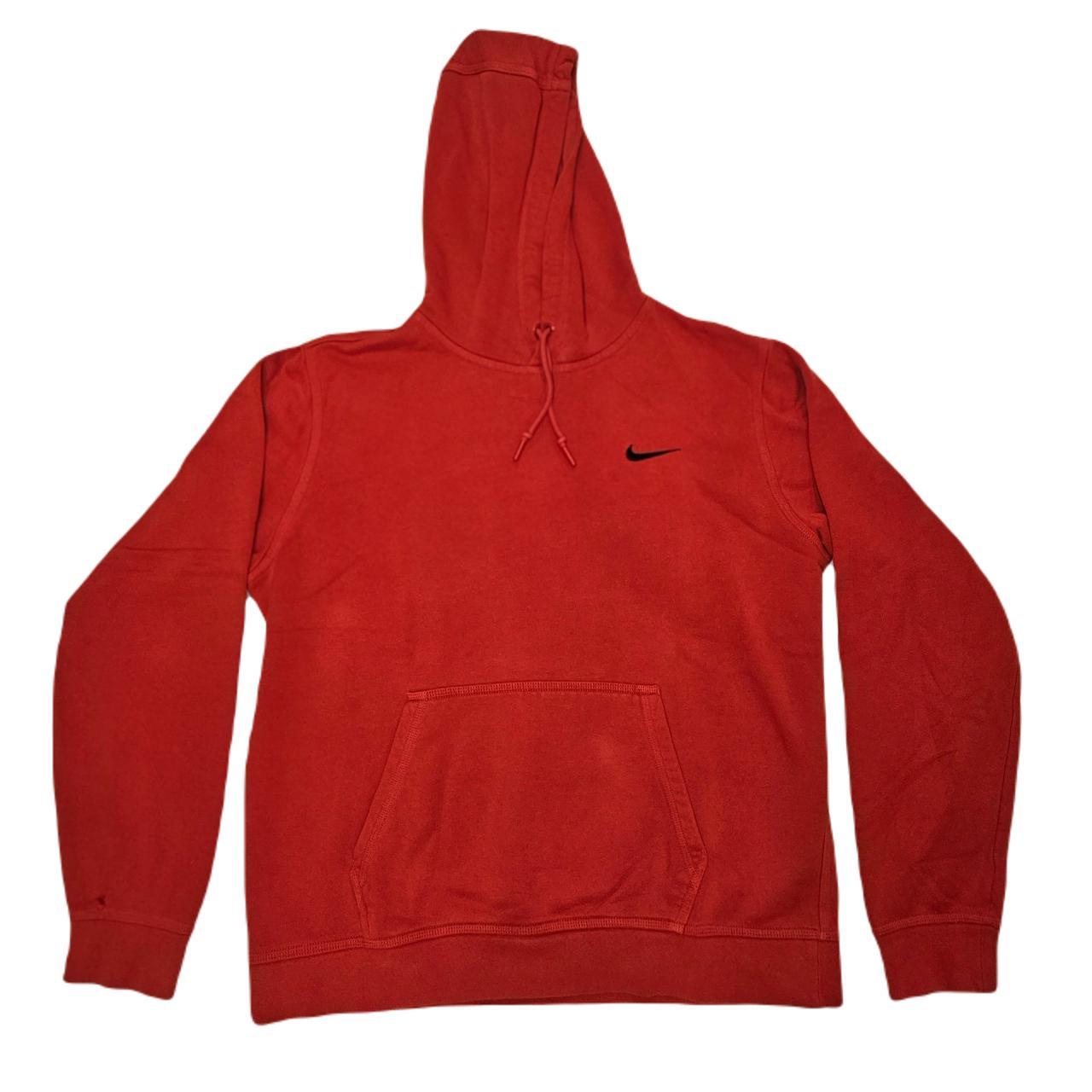 Red nike hot sale cotton hoodie