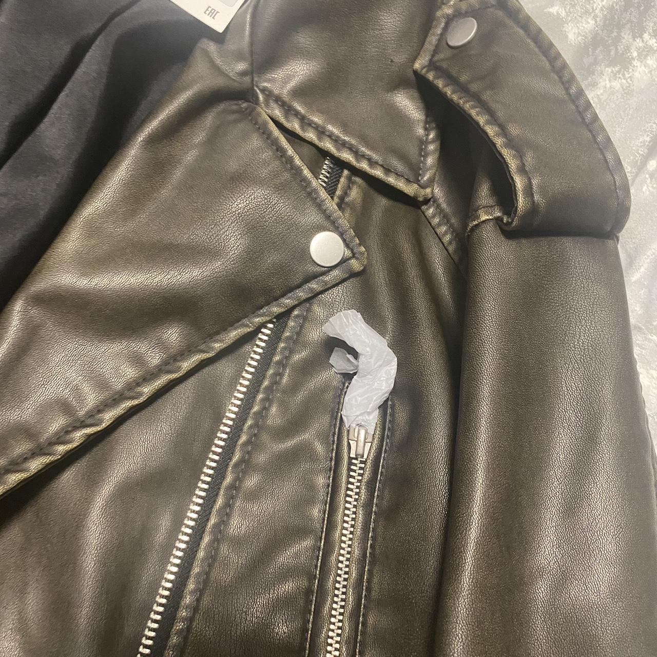 Molly mae Zara leather jacket Brand new bought in... - Depop