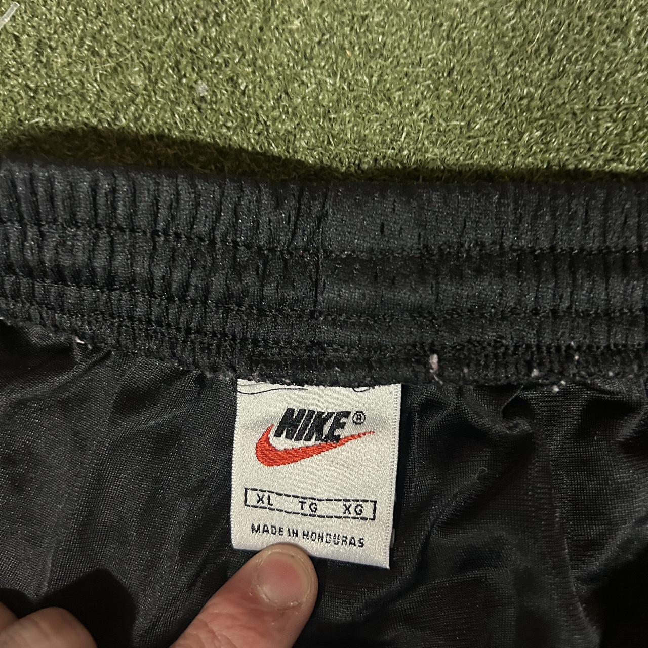 Vintage 90s Black Nike Track Pants Tagged Size XL... - Depop