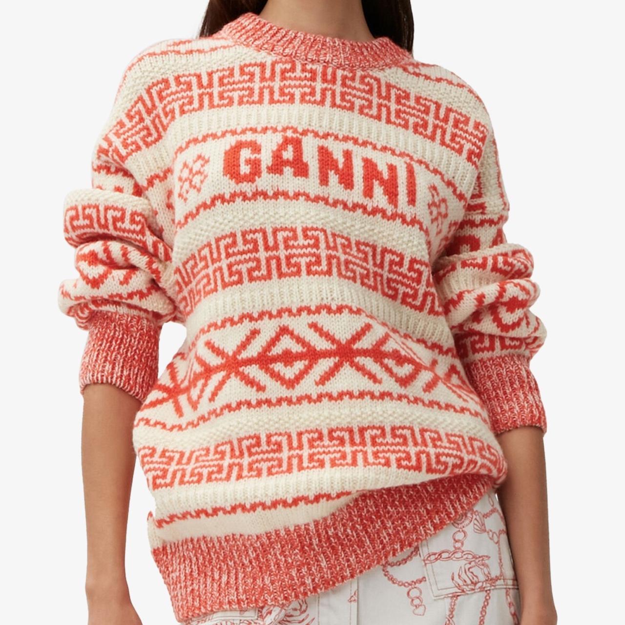 トップス GANNI Summer Lambswool Pullover XXS Summer Lambswool Pullover in Egret – SVRN