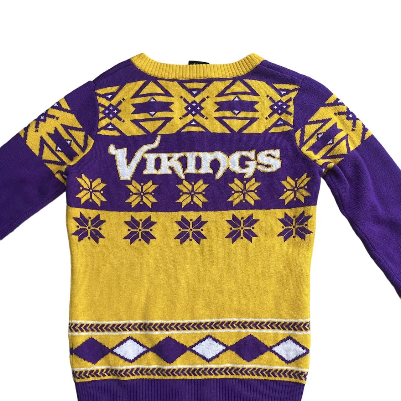 NFL shop Vikings Christmas sweater. Size S #nfl - Depop