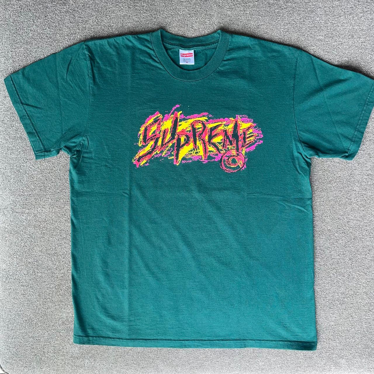 Supreme Scratch Tee (Dark Green) - FW20 - Size... - Depop