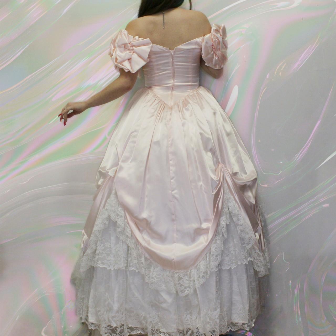 Vintage 80s Southern Belle Prom Dress! Rare Style... - Depop