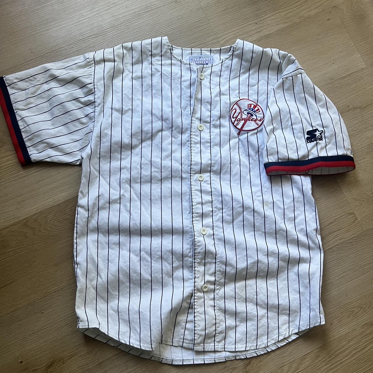 Vintage New York Yankees Starter Jersey Size - Depop