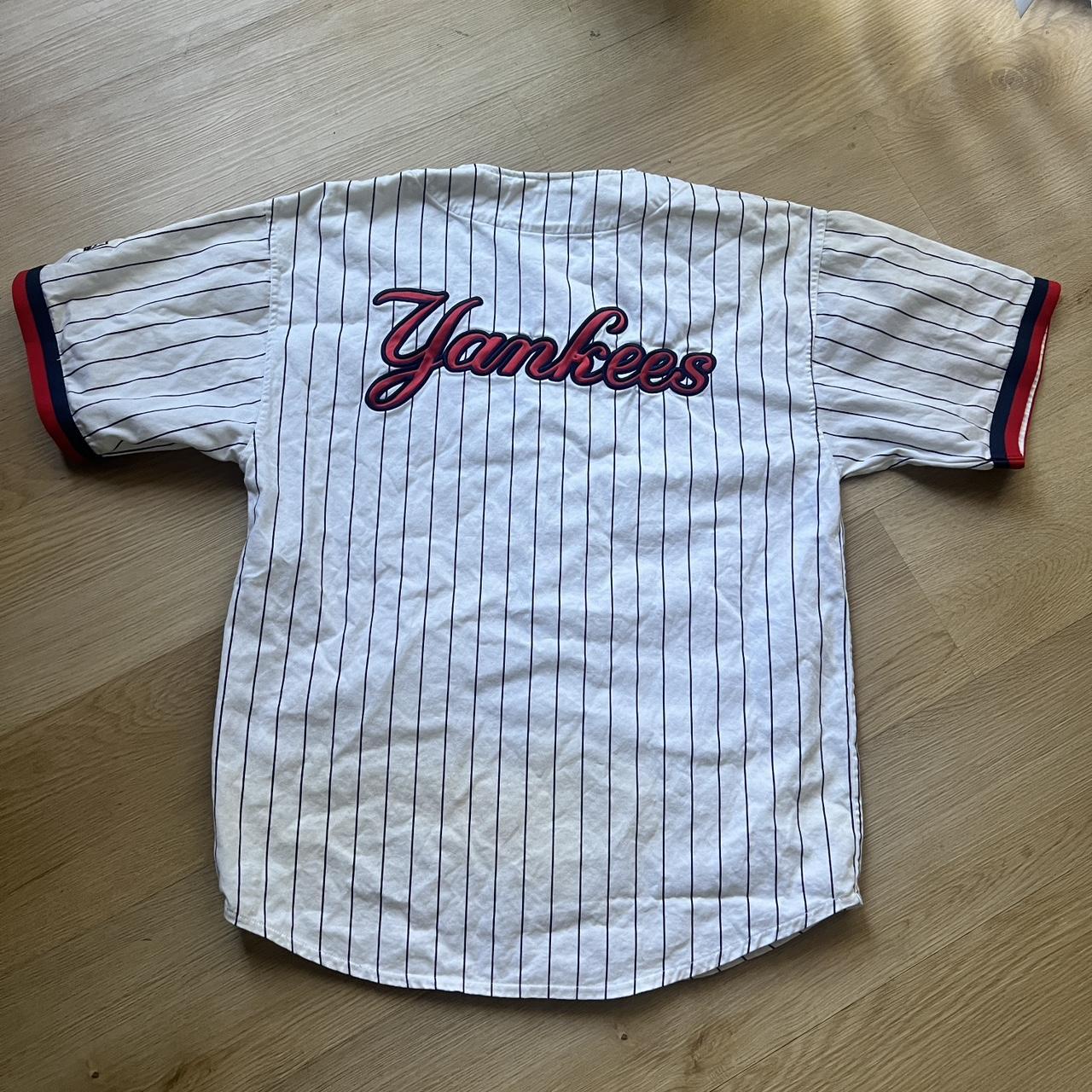 Vintage Starter script New York Yankees Jersey L - Depop